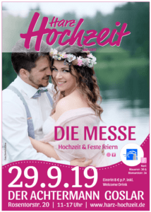 Harz Hochzeit Messeflyer